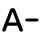 Decrease Font Size icon